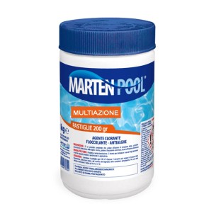 Multiazione cloro, flocculante, antialghe pastiglie 200g ex Triplex 2