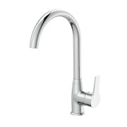 Rubinetto miscelatore lavello bocca alta cromato Hellis Idro-Bric