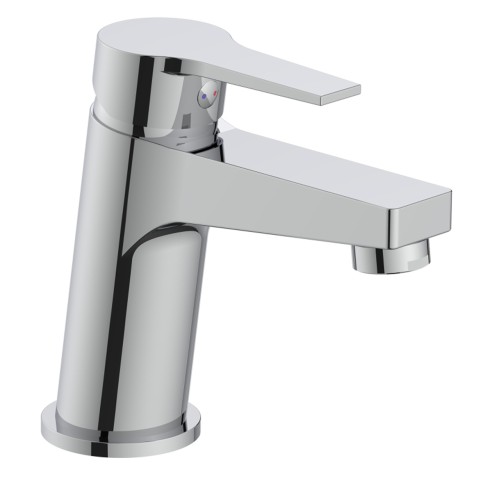 Rubinetto miscelatore per lavabo cromato Hellis Idro-Bric
