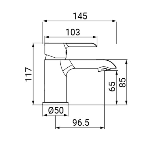 Miscelatore lavabo cromato serie Ariel Idro-Bric