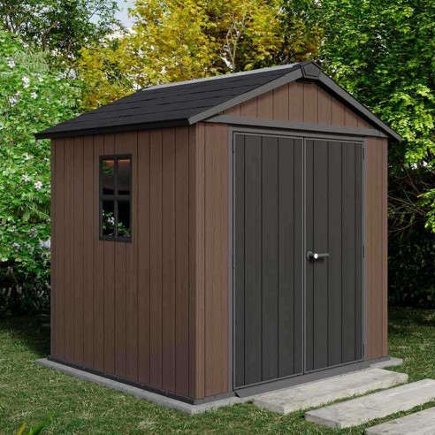 Keter Newton plus 757/775 Casetta da giardino con finestre