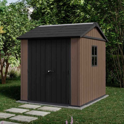 Keter Newton plus 757/775 Casetta da giardino con finestre