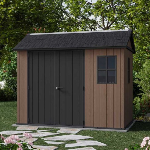 Keter Newton plus 759/975 Casetta da giardino con finestre