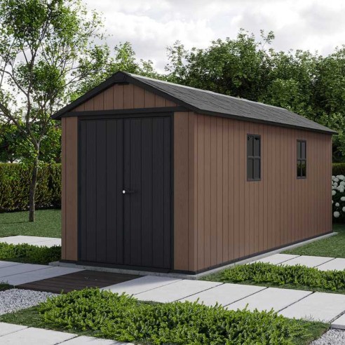 Keter Newton plus 7517/1775 Casetta da giardino con finestre