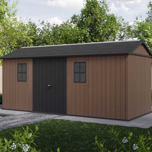 Keter Newton plus 7517/1775 Casetta da giardino con finestre