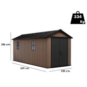 Keter Newton plus 7517/1775 Casetta da giardino con finestre