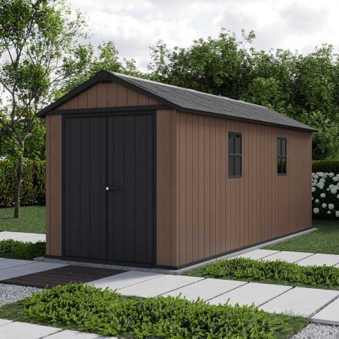 Keter Newton plus 7517/1775 Casetta da giardino con finestre