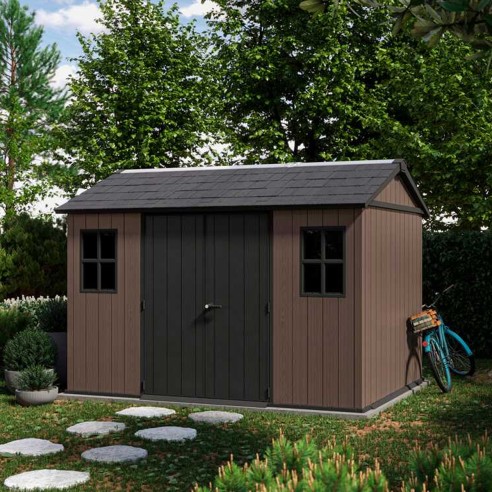 Keter Newton plus 7511/1175 Casetta da giardino con finestre