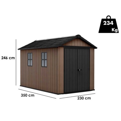 Keter Newton plus 7511/1175 Casetta da giardino dimensioni