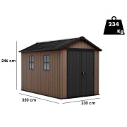 Keter Newton plus 7511/1175 Casetta da giardino dimensioni