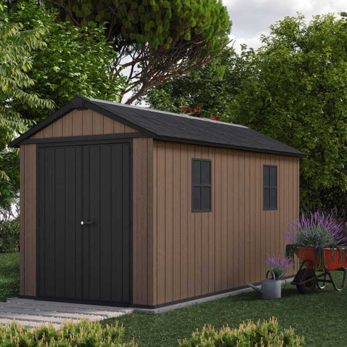 Keter Newton plus 7513/1375 Casetta da giardino con finestre