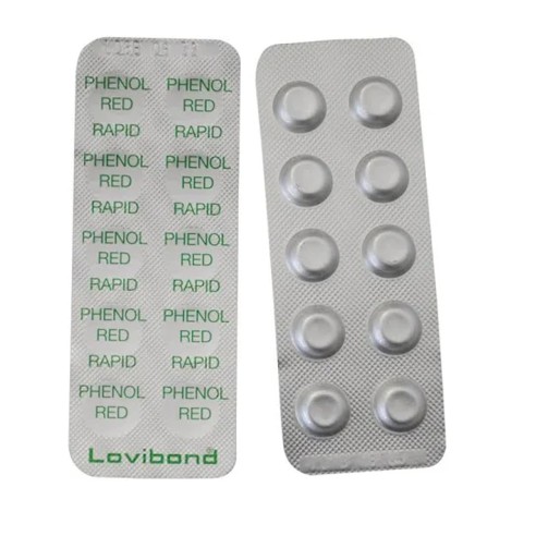 Blister 10 pastiglie reagenti Phenol Red
