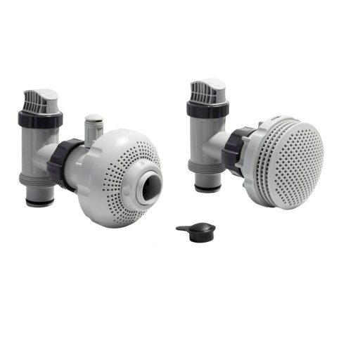 Kit Valvole plunger e strainer ingresso e uscita piscine XTR