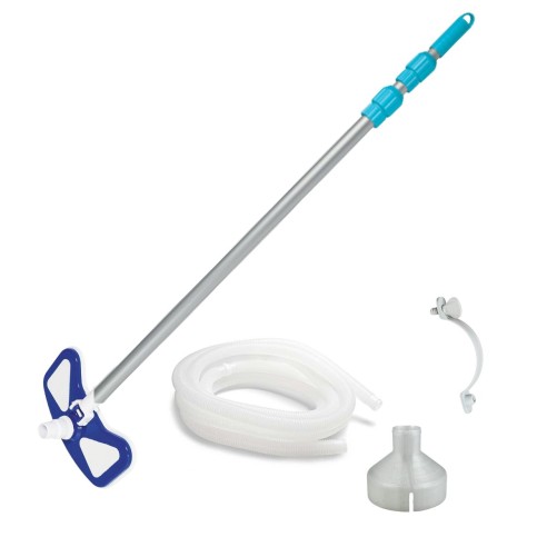 Kit pulizia fondale per piscine con skimmer Intex o Bestway