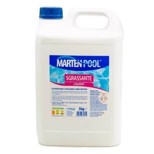 Sgrassante liquido per piscine 5L Marten