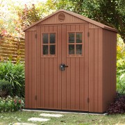 Keter casetta da giardino Darwin 6x4 marrone 190x122xh221 cm