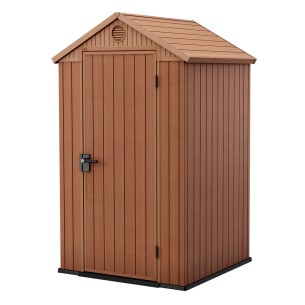 Keter casetta da giardino Darwin 4x4 marrone