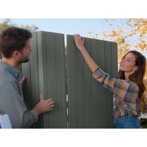Keter casetta da giardino Darwin 6x8 verde pannello