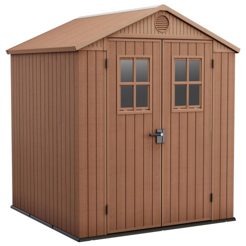 Keter casetta da giardino Darwin 6x6 marrone 190x183xh221 cm
