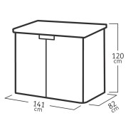 Box porta attrezzi Store it Out Darwin marrone