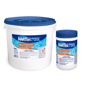 Multiazione cloro, flocculante, antialghe pastiglie 200g ex Triplex