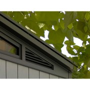 Keter casetta da giardino Artisan 7x7 grigio dettaglio