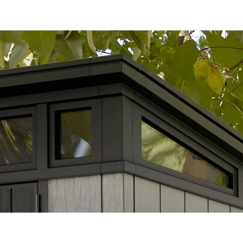 Keter casetta da giardino Artisan 7x7 grigio dettaglio