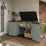 Box porta attrezzi Store it Out Darwin verde ambientato