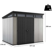 Casetta da giardino Artisan 9x7 dimensioni