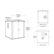 Casetta-da-giardino-Keter-Factor-6x6 dimensioni