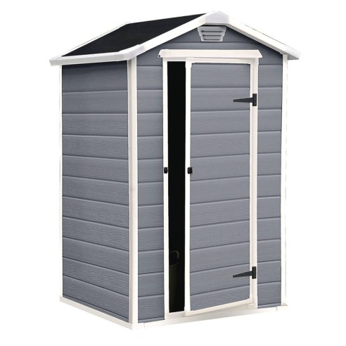 Keter casetta da giardino Manor 4x3 grigio 128x94x196 cm