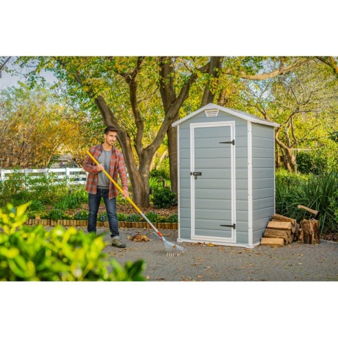 Keter casetta da giardino Manor 4x3 Grigio ambientata