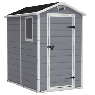 Keter casetta da giardino Manor 4x6 grigio 130x192xh198 cm