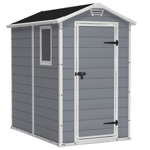 Keter casetta da giardino Manor 4x6 grigio 130x192xh198 cm