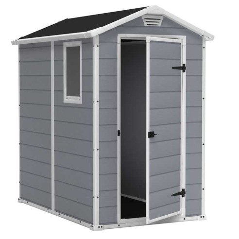 Keter casetta da giardino Manor 4x6 grigio 130x192xh198 cm