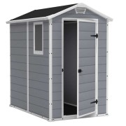 Keter casetta da giardino Manor 4x6 grigio 130x192xh198 cm