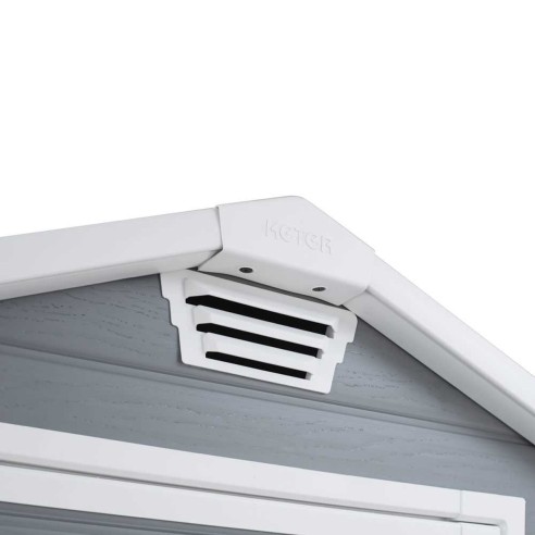 Keter casetta da giardino Manor 4x6 grigio areazione