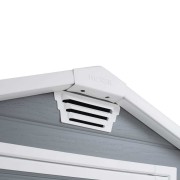 Keter casetta da giardino Manor 4x6 grigio areazione