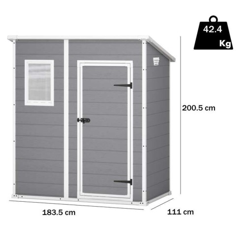 Keter casetta da giardino Manor Pent 6x4 dimensioni