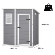 Keter casetta da giardino Manor Pent 6x4 dimensioni