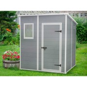 Keter casetta da giardino Manor Pent 6x6 grigio ambientata