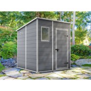 Keter casetta da giardino Manor Pent 6x6 grigio ambientata