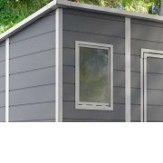 Keter casetta da giardino Manor Pent 6x6 grigio finestra