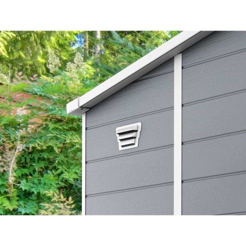 Keter casetta da giardino Manor Pent 6x6 grigio areazione
