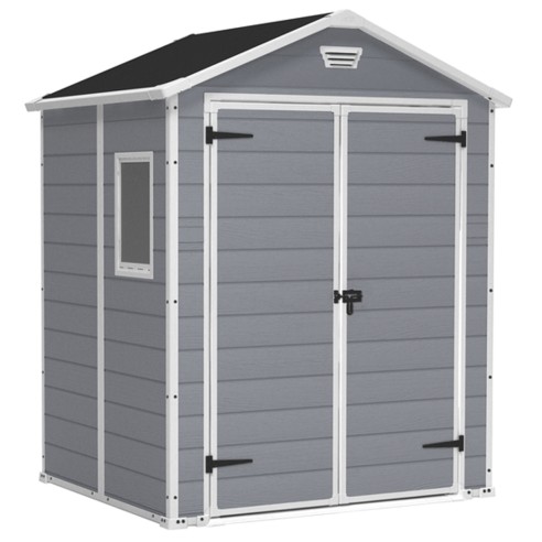 Keter casetta da giardino Manor 6x5 grigio 185x152xh226 cm