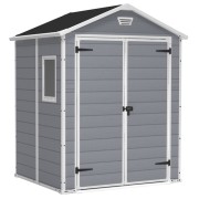Keter casetta da giardino Manor 6x5 grigio 185x152xh226 cm