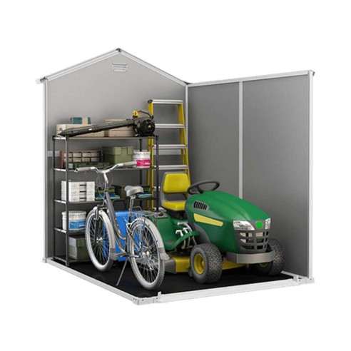 Keter casetta da giardino Manor 6x8 grigio ambientata