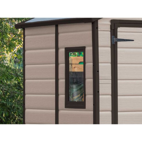 Keter casetta da giardino Manor 4x3 beige finestra