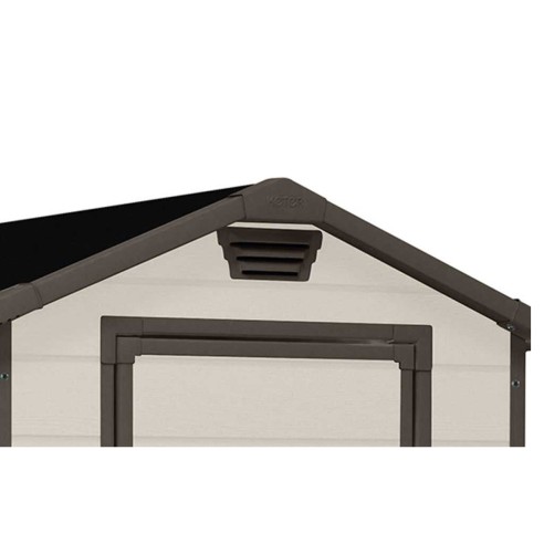 Keter casetta da giardino Manor 4x3 beige areazione