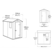 Keter casetta da giardino Manor 4x6 beige dimensioni